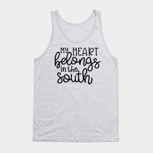 My Heart Belongs in the South Southern Cute Tank Top